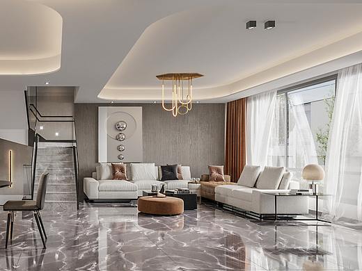 融于现代空间里的低调与奢华