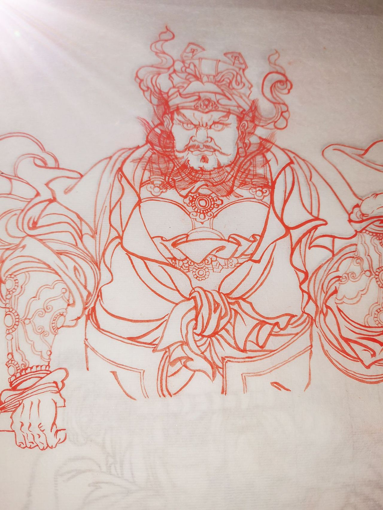 仿李云中老师朱砂恭绘公明哥哥（图ZMzUyNjk3NzU2） - 绘画 - 站酷设计师301064844原创素材 - 站酷ZCOOL