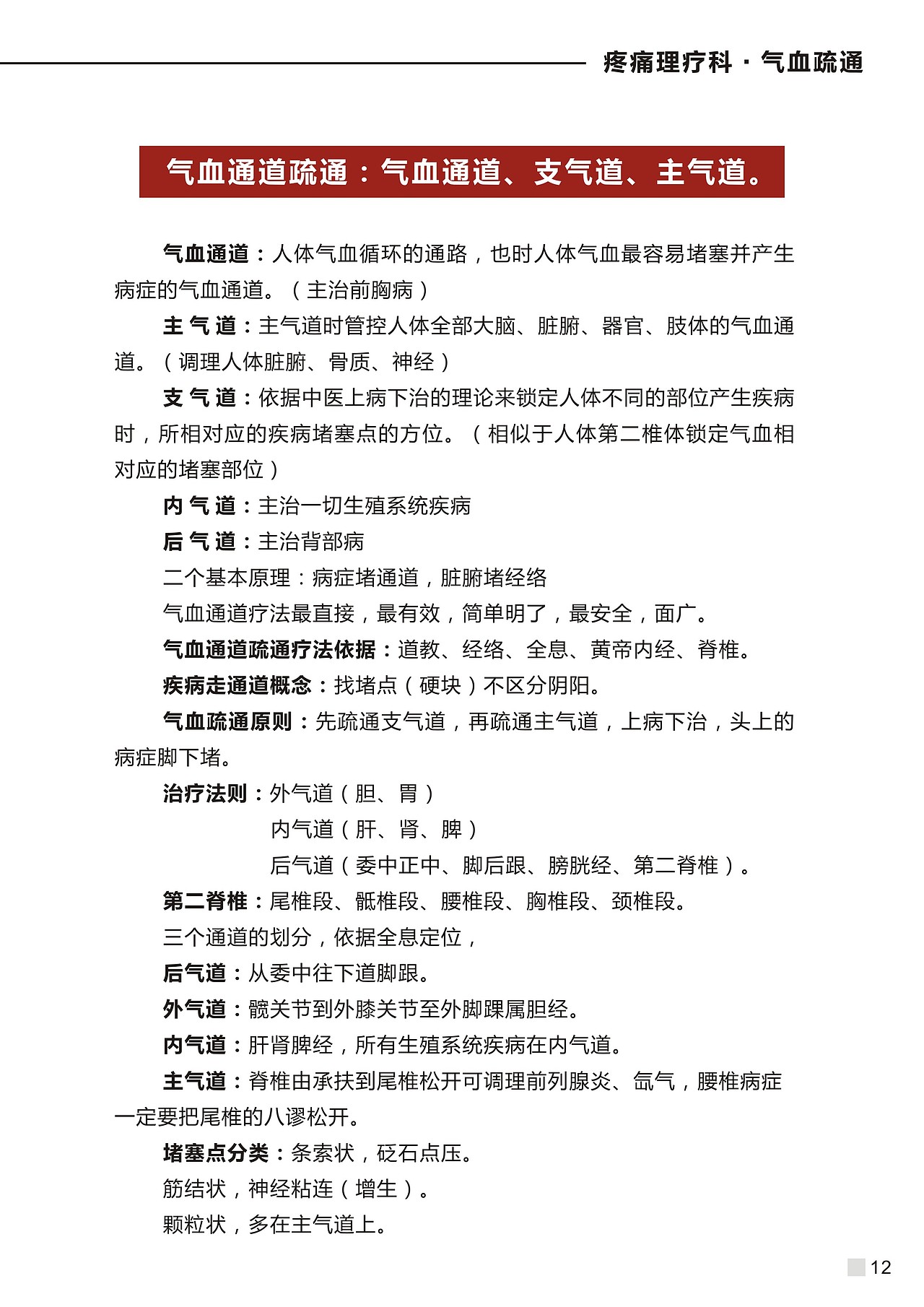 奉喜堂国医馆第一届疼痛理疗科资料