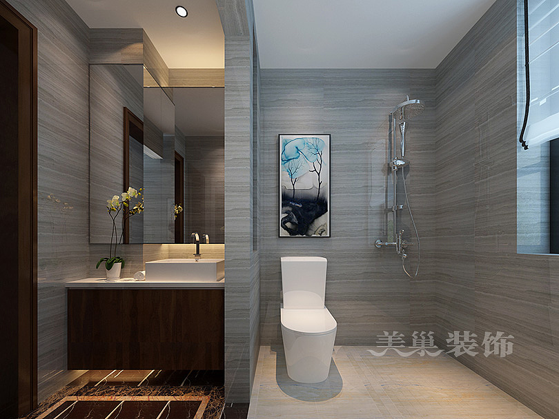 海马公园四室两厅新中式样板间设计图赏析（图ZMTIxNTkyMTY4） - 家装设计 - 站酷设计师美巢设计陈保全原创素材 - 站酷ZCOOL