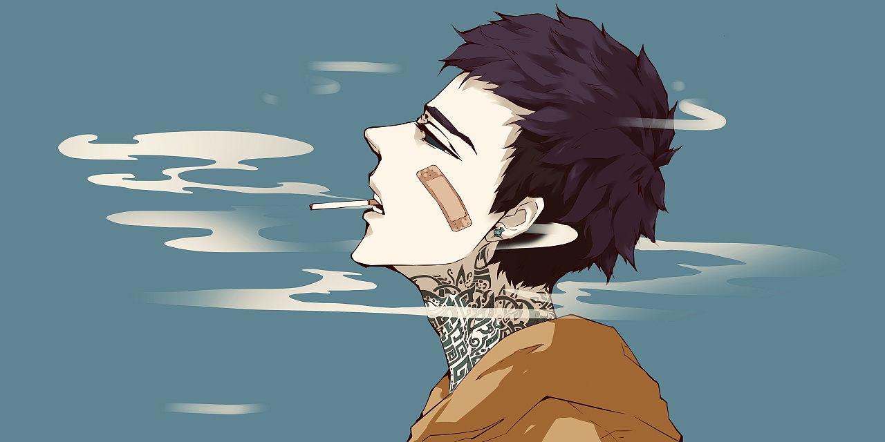 烟|插画|插画习作|老一6 - 原创作品 - 站酷 (zcool)