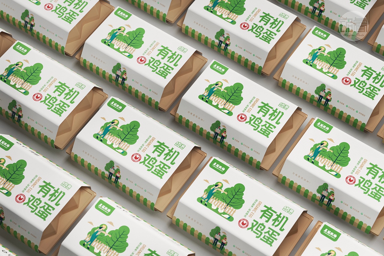 有机蛋包装设计刘益铭 原创作品