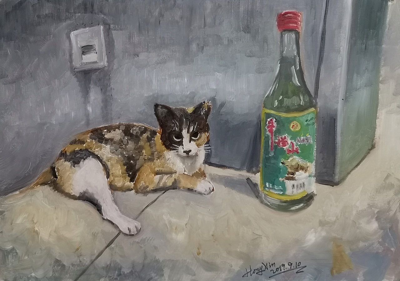 看门喵与牛栏山（图ZMTc2MDkwMDYw） - 绘画 - 站酷设计师wulongtea原创素材 - 站酷ZCOOL