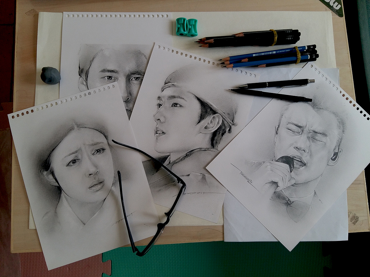 整理下以前的素描作品(一)