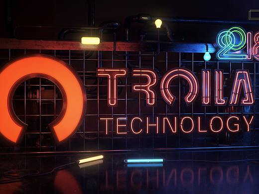 霓虹灯效果表现 C4D+PS