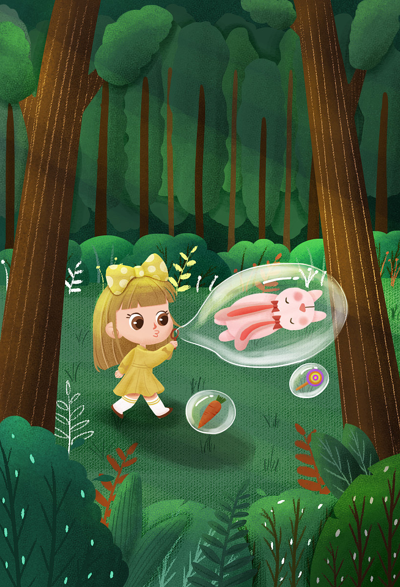 郊游（图ZMjYxNTQwODg4） - 绘本 - 站酷设计师麦子_liu原创素材 - 站酷ZCOOL