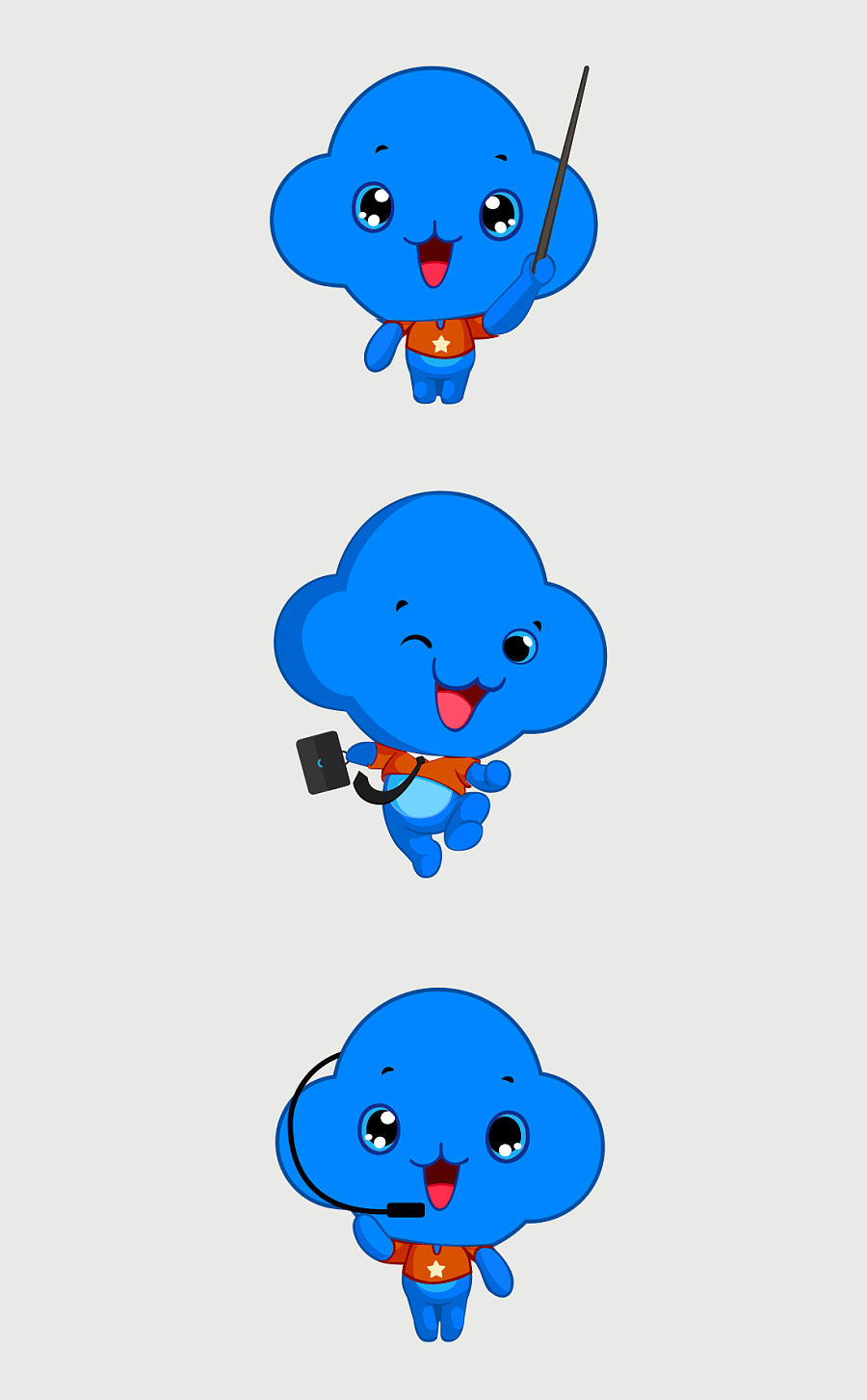 设计的云宝宝形象&微信表情