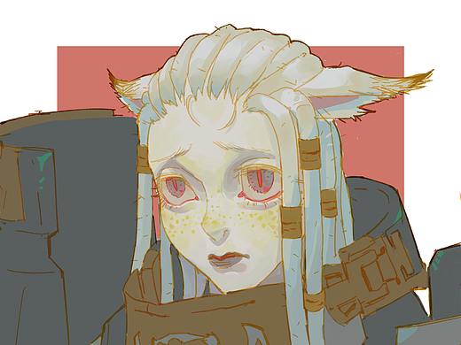 【ff14】发烫少女 ①（个人主页-ZNDY3MTMzMDA=） - 创作习作 - 站酷设计师_ROVAN_原创素材 - 站酷ZCOOL