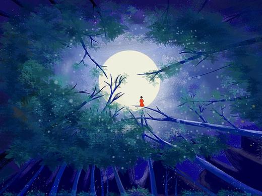 我寄愁心与明月（个人主页-ZNDc2NDE2MDA=） - 创作习作 - 站酷设计师爱画画的小飞哥原创素材 - 站酷ZCOOL