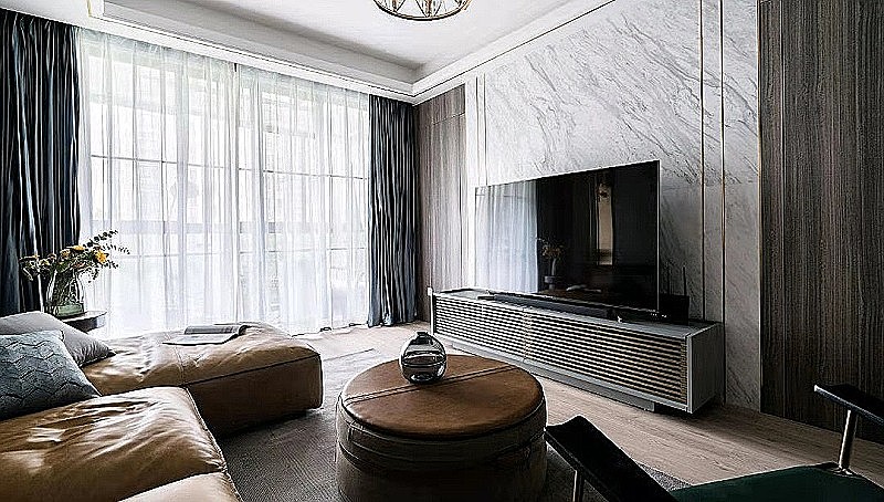 辽宁林凤装饰公司 114㎡北欧风格。屋檐下。