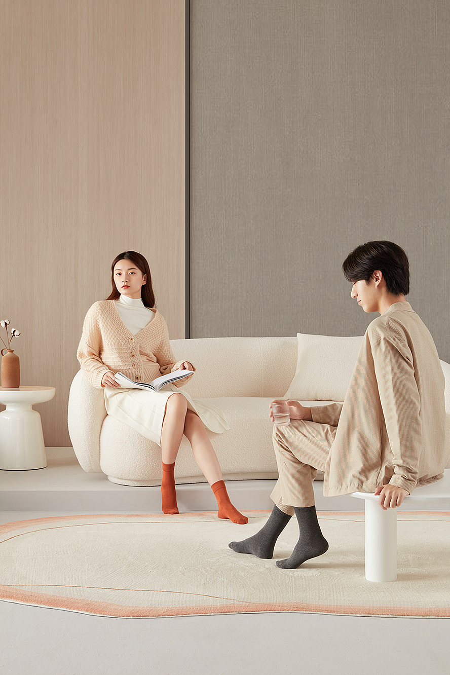 袜子摄影 棉竹屋