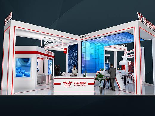 12×12m 4开 展台设计