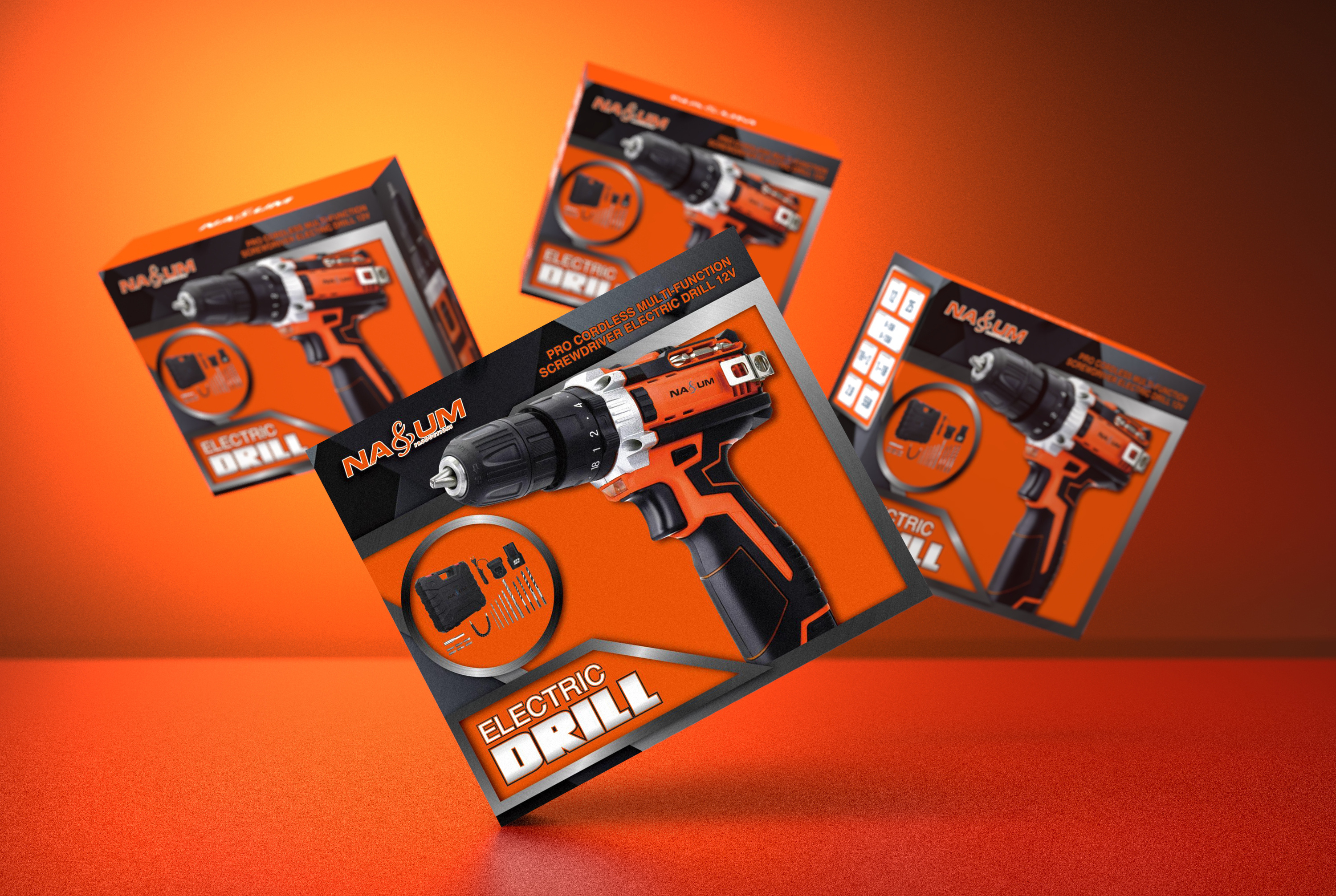 工具类-手电钻包装设计