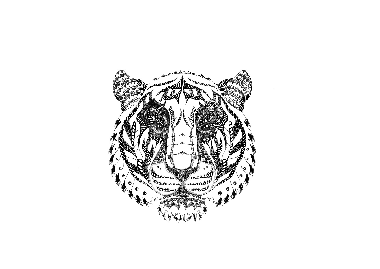 老虎图案设计图__其他_文化艺术_设计图库_昵图网nipic.com