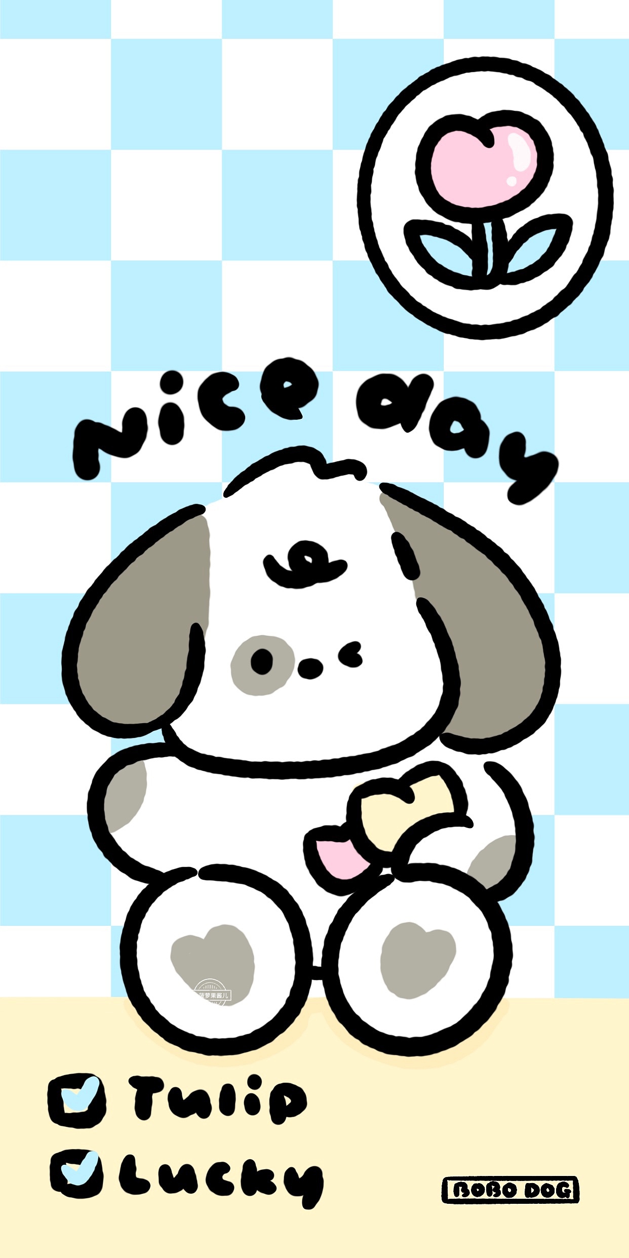 20期 夏日ins风软萌小狗卡通壁纸