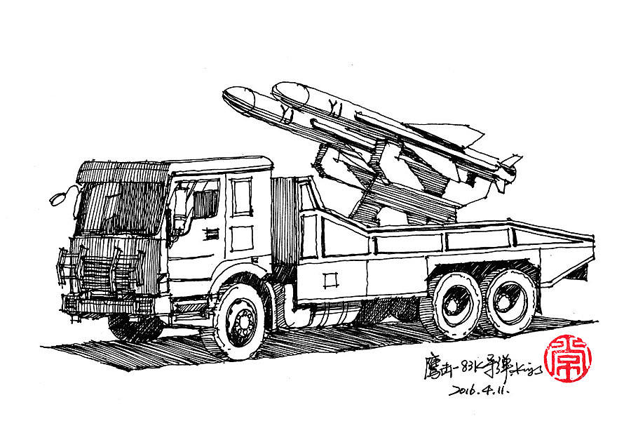 绘车丨2015阅兵式之导弹车（图ZMTk3NzgyNTEy） - 绘画 - 站酷设计师画设计原创素材 - 站酷ZCOOL
