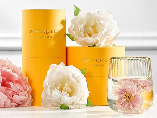 高端女性花茶品牌 be u tea 主视觉