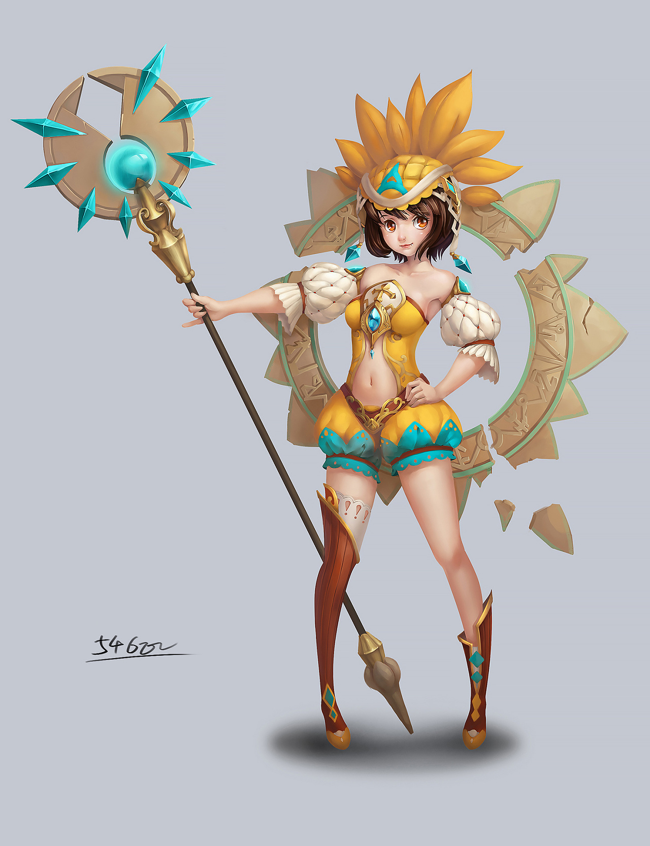 向日葵牧师|插画|概念设定|54600 - 原创作品 - 站酷 (zcool)