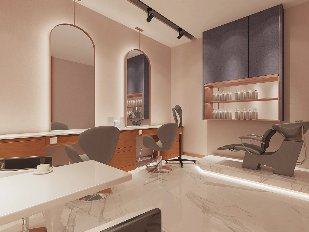 宝鸡发艺工作室发廊理发店设计