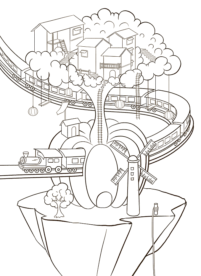 树屋闹元宵（图ZMjkwNjY5NTc2） - 商业插画 - 站酷设计师面妖mian原创素材 - 站酷ZCOOL