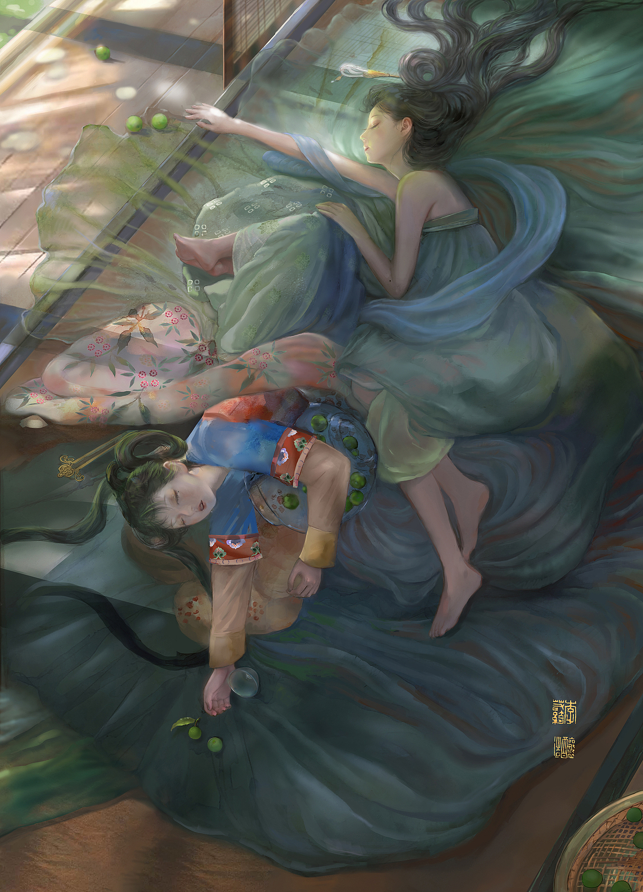 好时节【梅雨饯花神】（图ZMjEwMzQ0Njk2） - 绘本 - 站酷设计师李若绮酿造原创素材 - 站酷ZCOOL