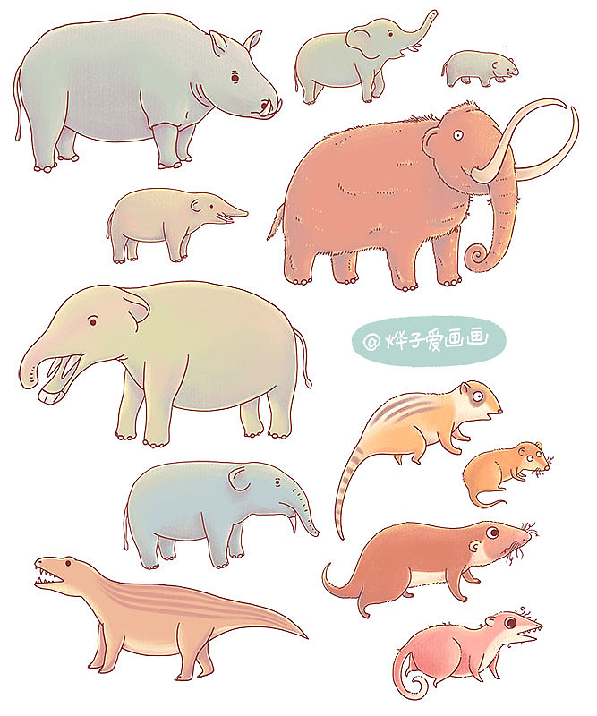 沉睡已久的化石（图ZMTM5OTcwOTgw） - 儿童插画 - 站酷设计师烨子爱画画原创素材 - 站酷ZCOOL