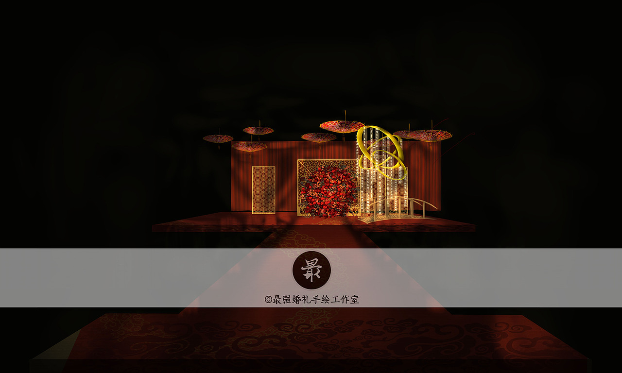 婚礼电脑手绘图sai-浮世万千（图ZMTIyOTI0NDY0） - 舞台美术 - 站酷设计师最强婚礼手绘原创素材 - 站酷ZCOOL