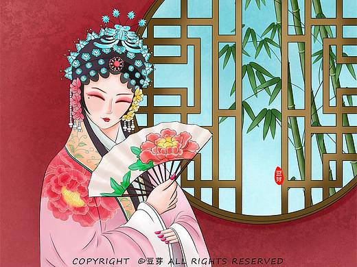 京剧人物插画