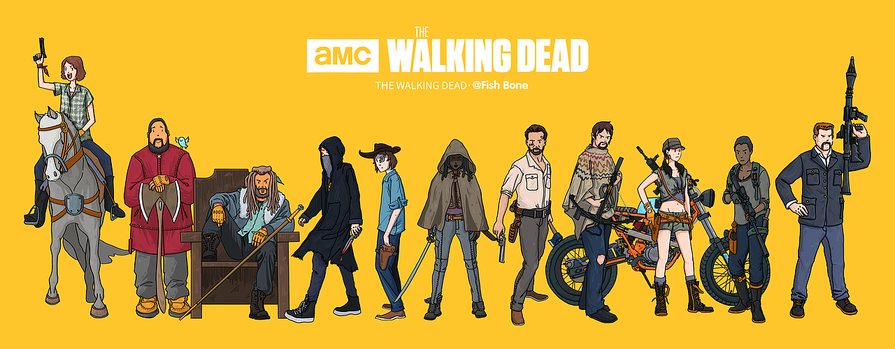 thewalkingdead行尸走肉系列插画
