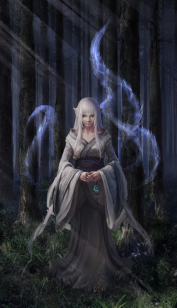 三尾-九尾 诛仙幻想（图ZMjA1MTc3Nzk2） - 创作习作 - 站酷设计师YCLIM原创素材 - 站酷ZCOOL