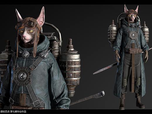 三维建模作品-游戏角色-盛绘艺点