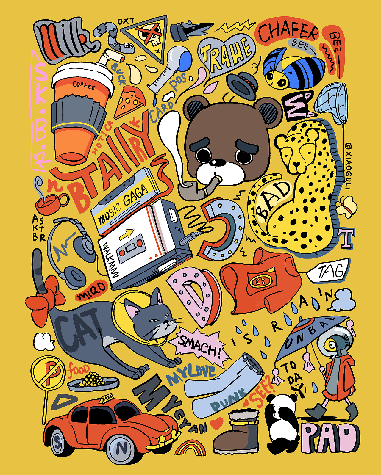 【整理作品】2019年创作的服装插画（图ZMjAwNjY5ODAw） - 商业插画 - 站酷设计师TAZI黄衣大食原创素材 - 站酷ZCOOL