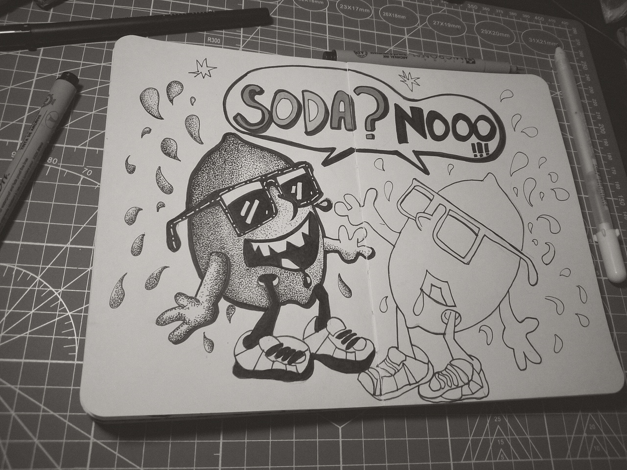 【脑洞涂鸦100天】day7/100——苏打柠檬汽水