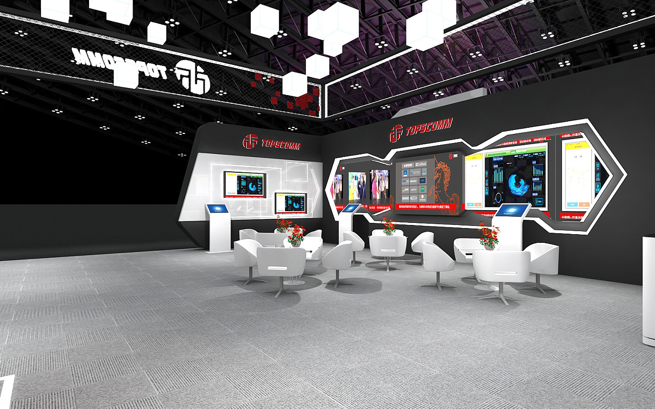 鼎信会展展位展览3d效果图