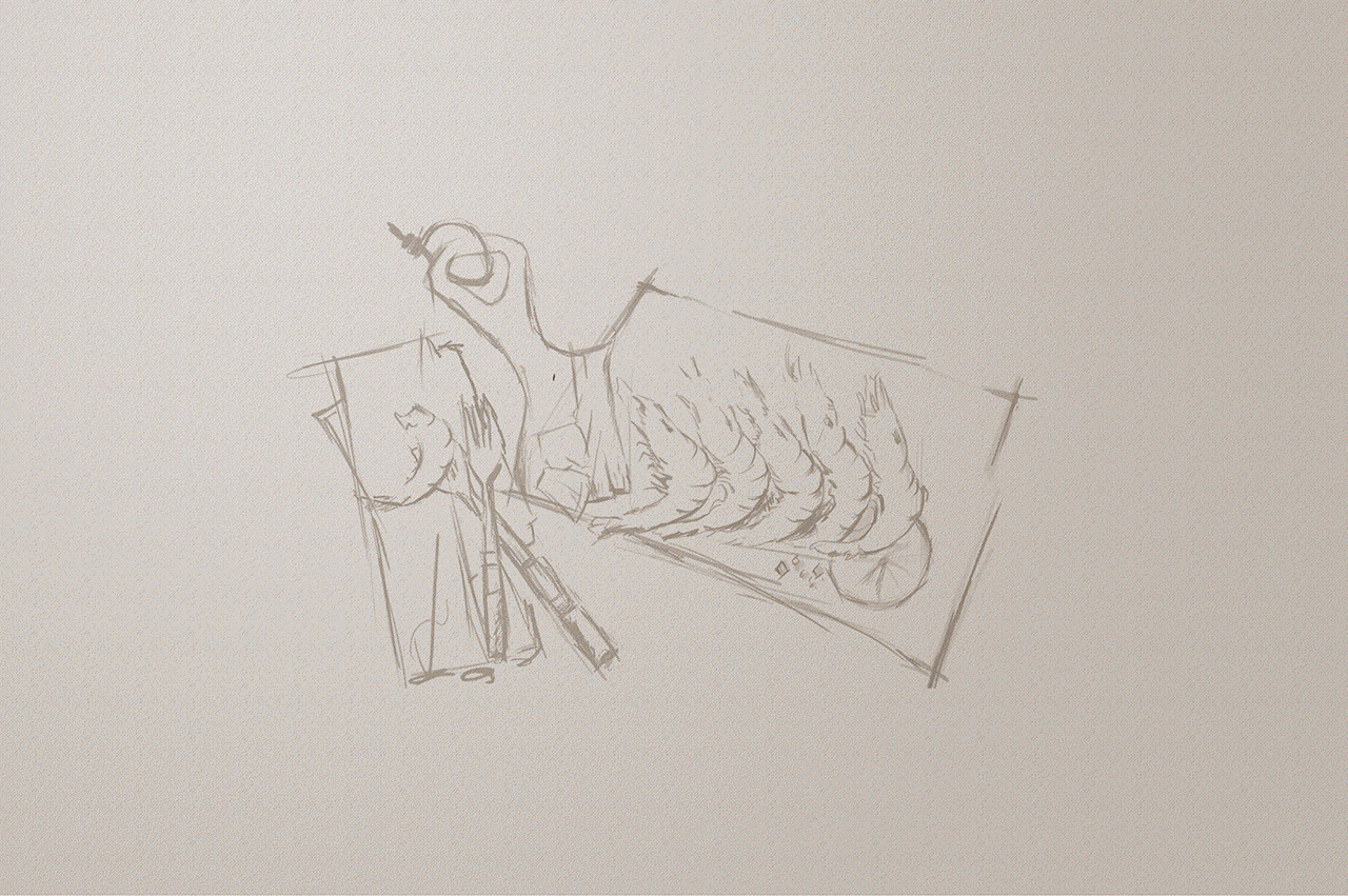 美食插画——阅后即肥.