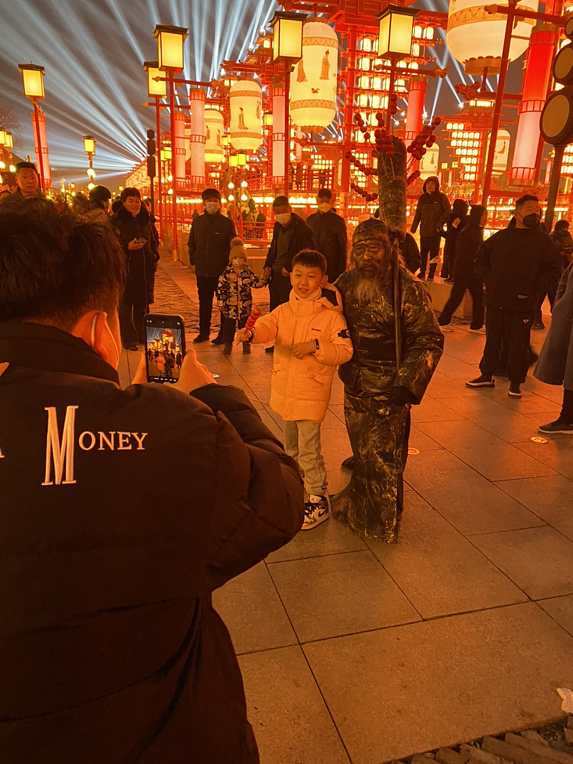 老北京铜人行为艺术18301442046小焦