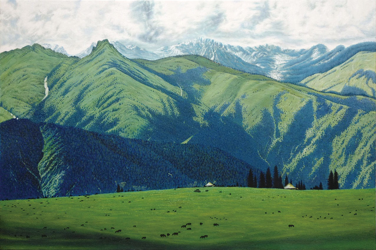 我的新疆风景油画作品|纯艺术|绘画|创e派_原创作品-站酷zcool