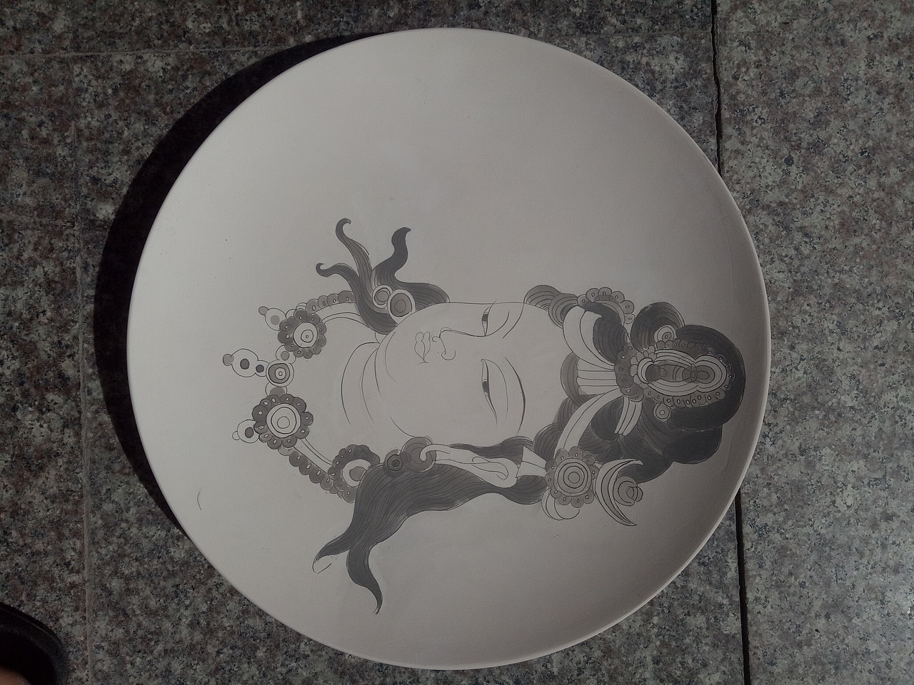 釉上彩临摹嘻嘻还有一个青花没烧的汾水（图ZMTQ3NDc2NTQw） - 工艺品设计 - 站酷设计师Z95585789原创素材 - 站酷ZCOOL