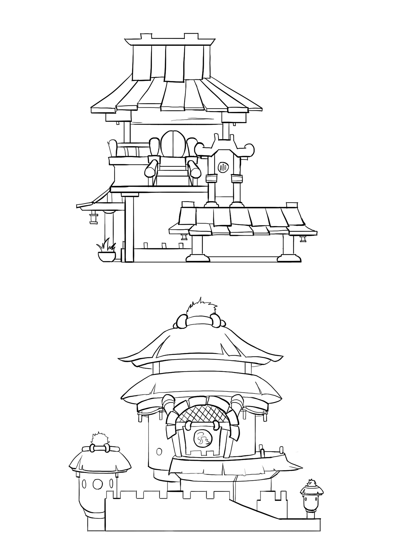 古代房子建筑设计图__其他_动漫动画_设计图库_昵图网nipic.com