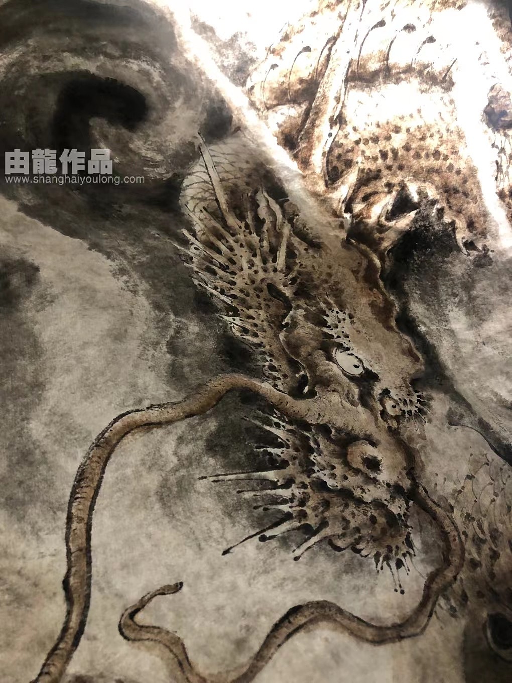沪上由龙作品#龙图##龙##中国龙##国画龙##写意龙##龙