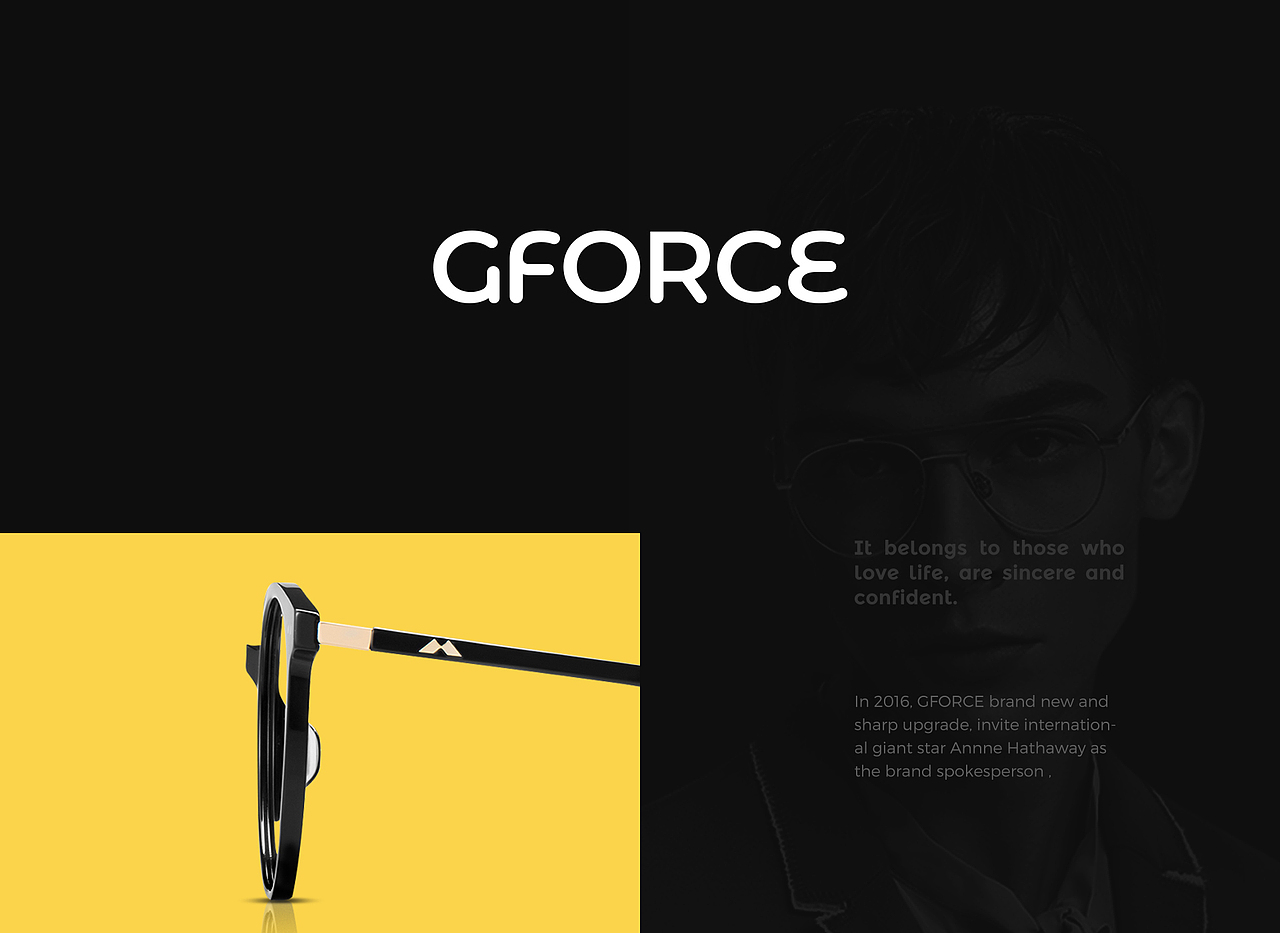 GFORCE太阳镜光学镜管网设计（图ZMTI1NjI3OTQw） - 电商 - 站酷设计师AwsomeLee原创素材 - 站酷ZCOOL