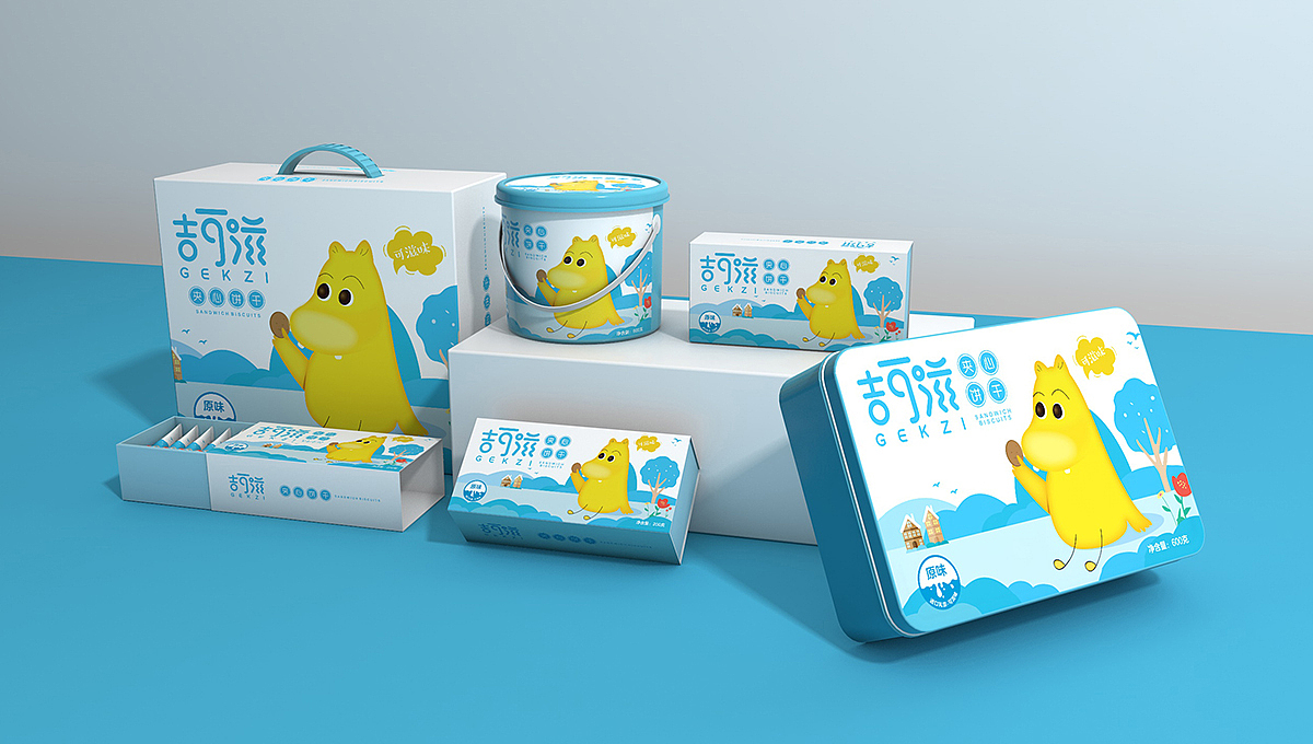 【YOPAI】| 快消休闲食品-《吉可滋》儿童饼干包装设计