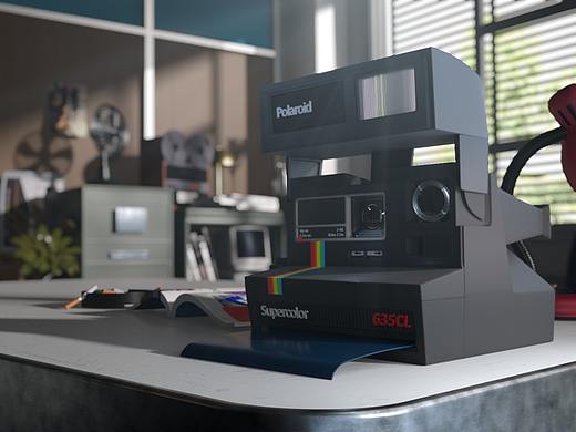 Polaroid 635CL 动画临摹