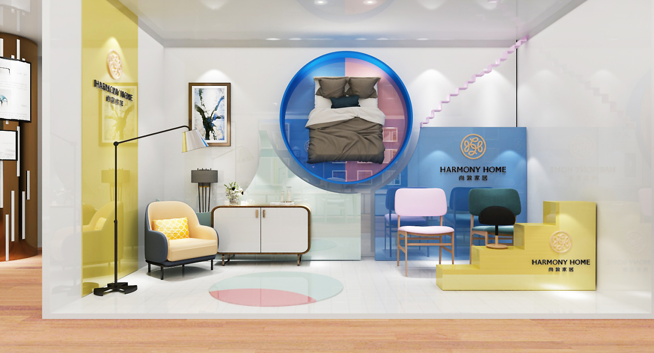 k11室内商场场景美陈设计3d效果图