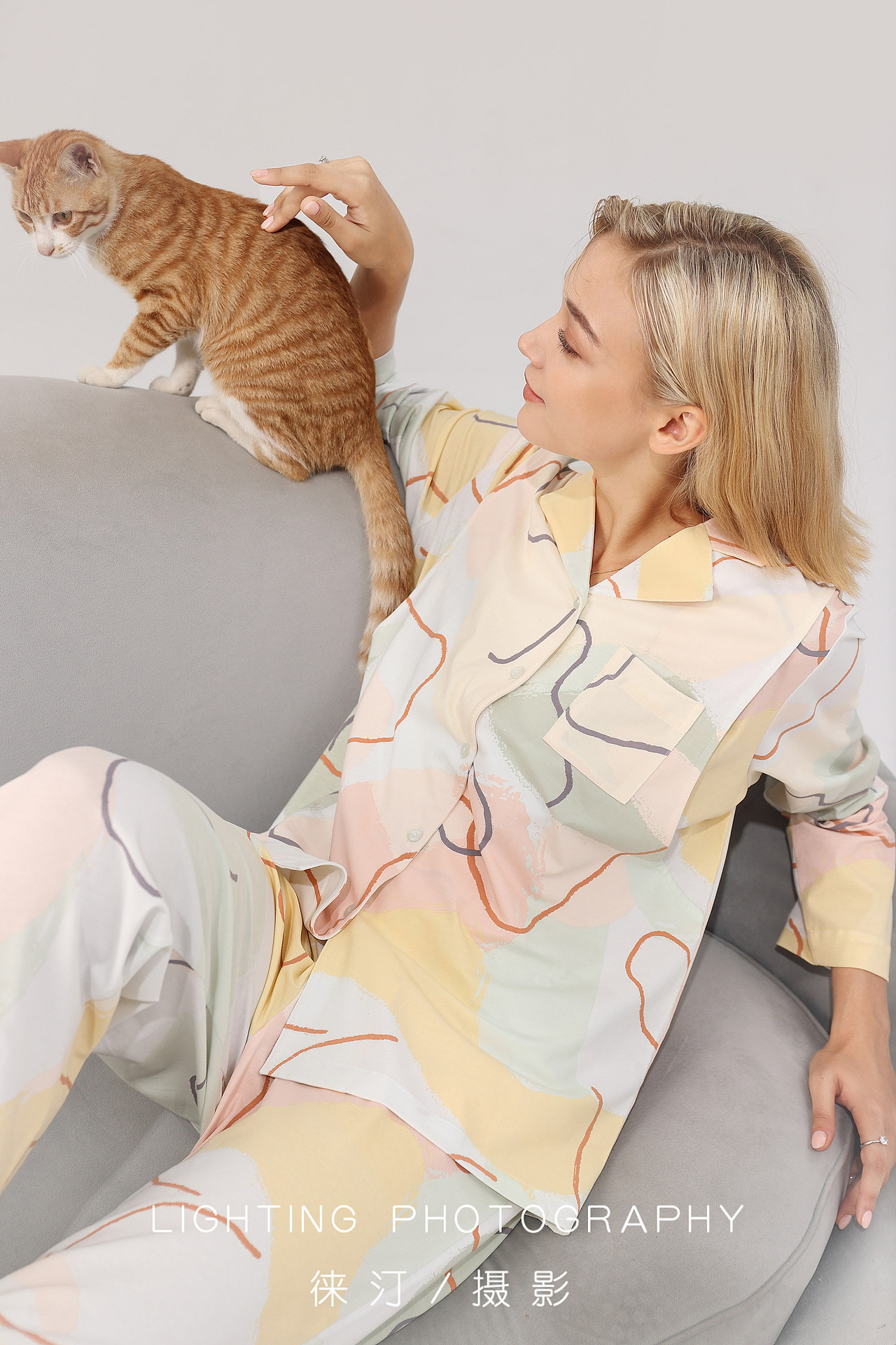 孕妇装摄影,家居服模特图,睡衣