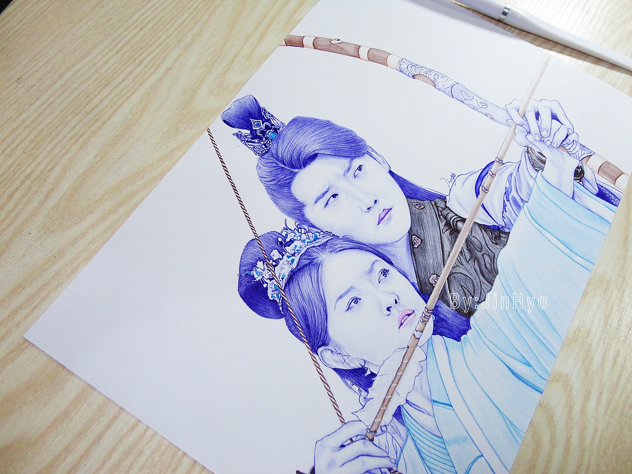 手绘《双世宠妃2》梁洁邢昭林