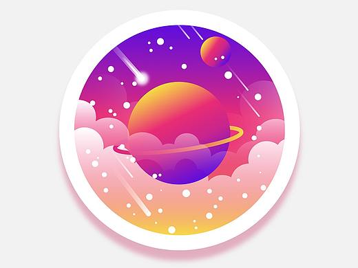 自己练习绘制的一些小插画和背景