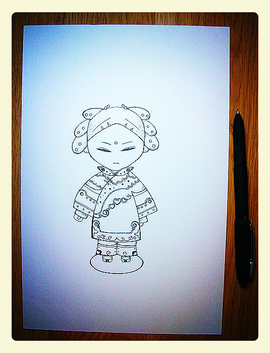 手绘碳素笔卡通（图ZOTA4NDYwMA==） - 商业插画 - 站酷设计师xu66568886原创素材 - 站酷ZCOOL