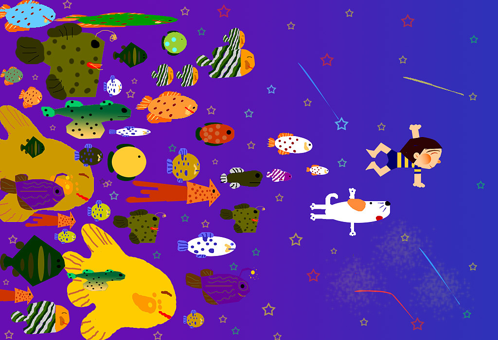 探索海底世界（图ZMjU5MTU4MA==） - 创作习作 - 站酷设计师黑土冰雪原创素材 - 站酷ZCOOL