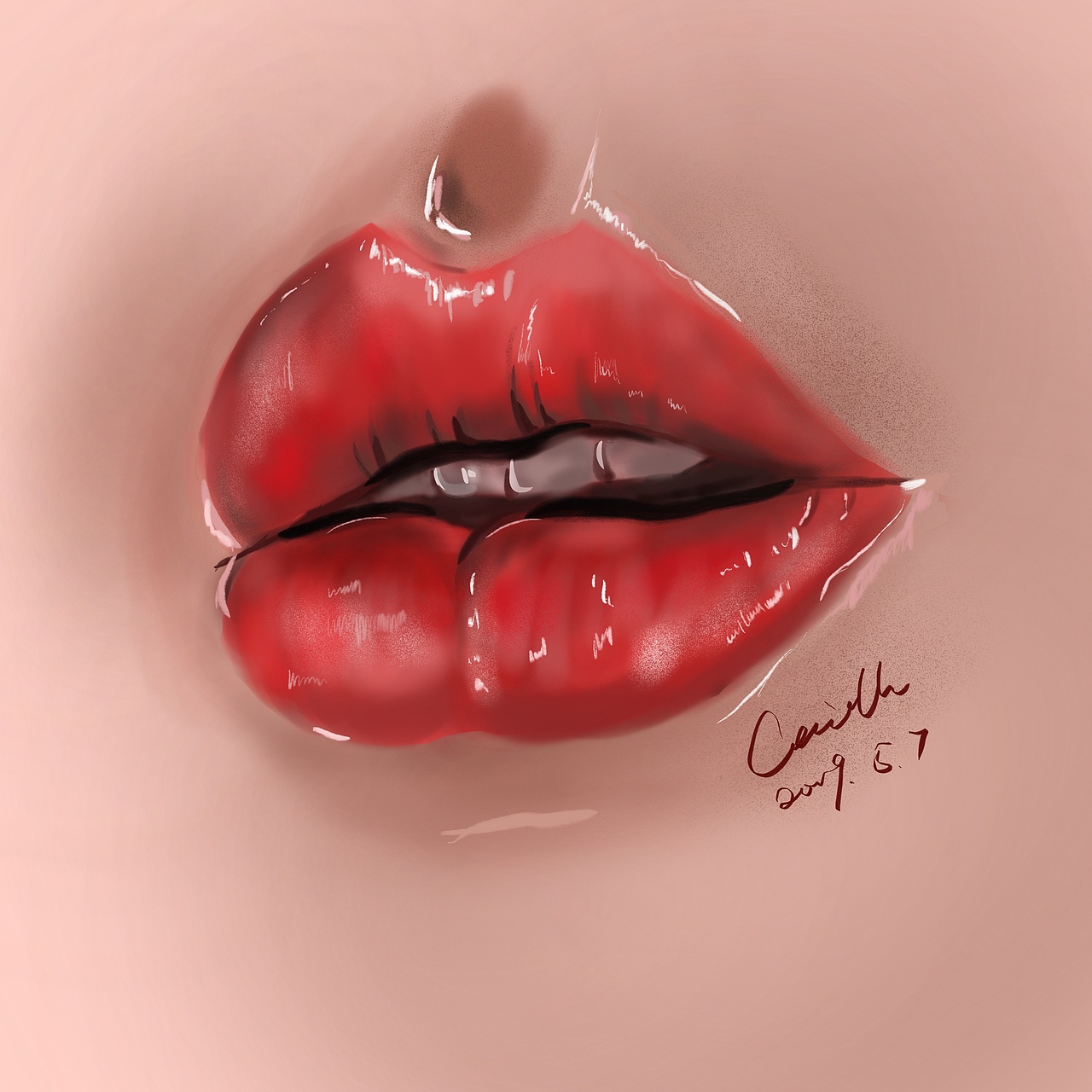 Lips 嘴唇厚涂练习